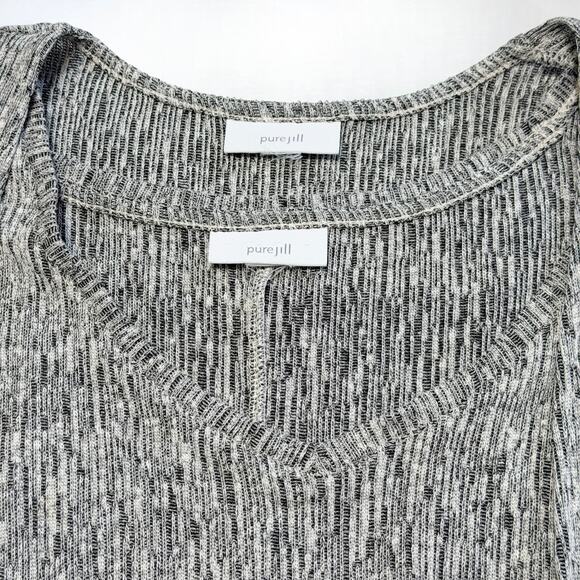 J. Jill Pure Jill 3X Knit Sweater Dress & Pocket Cardigan Twinset Gray Plus Size - Picture 6 of 10